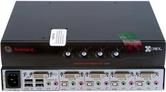 Avocent SC440-001 SwitchView SC 1 x 4 Secure KVM Desktop Appliance