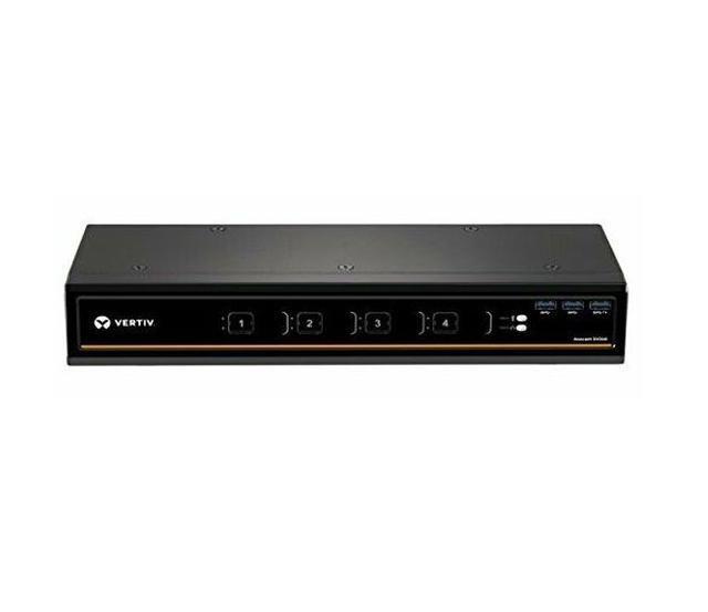 Avocent SV340-001 4-port Desktop KVM Dual Head DVI-I (dual-link) Front Panel USB 3.0 Audio