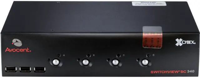 Avocent SwitchView SC340 - KVM / audio / USB switch - 4 ports - desktop