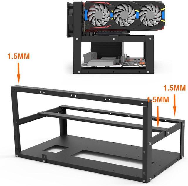 Azusumi Graphics Card Holder Motherboard Bracket Durable Open Mining Rig Frame Case