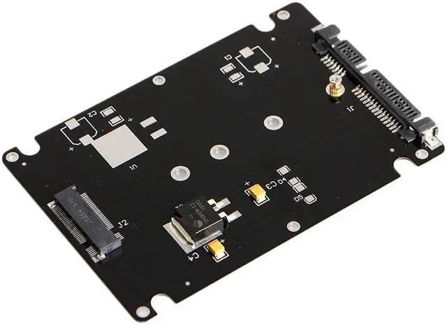 B+M Key Socket 2 M.2 NGFF (SATA) SSD to 2.5 SATA Adapter Card with Case New