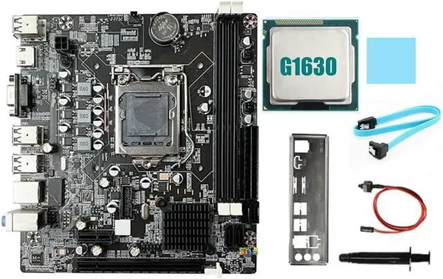 B75 Desktop Motherboard+G1630 CPU+SATA Cable+Switch Cable+Baffle LGA1155 DDR3 for I3 I5 I7 Series Pentium Celeron CPU