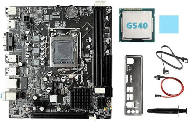 B75 Desktop Motherboard+G540 CPU+SATA Cable+Switch Cable+Baffle LGA1155 DDR3 for I3 I5 I7 Series Pentium Celeron CPU