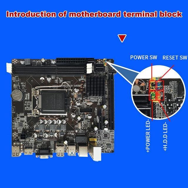B75 Desktop Motherboard+G630 CPU+SATA Cable+Switch Cable+Baffle LGA1155 DDR3 For I3 I5 I7 Series Pentium Celeron CPU