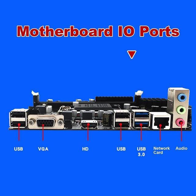 B75 Desktop Motherboard+G630 CPU+SATA Cable+Switch Cable+Baffle LGA1155 DDR3 For I3 I5 I7 Series Pentium Celeron CPU