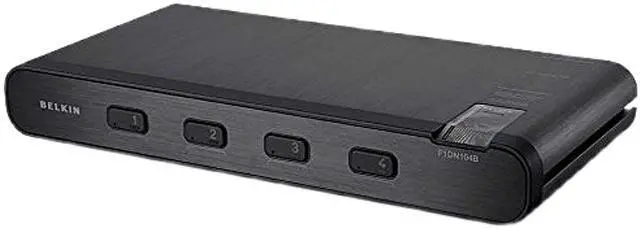 Belkin F1DN104B-3 - Advanced Secure DVI-I KVM Switch; 4-Port PP3.0