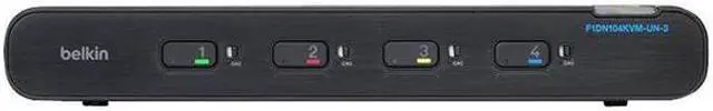Belkin F1DN104KVM-UNN3 4-Port Universal Secure Single Head KVM Switch