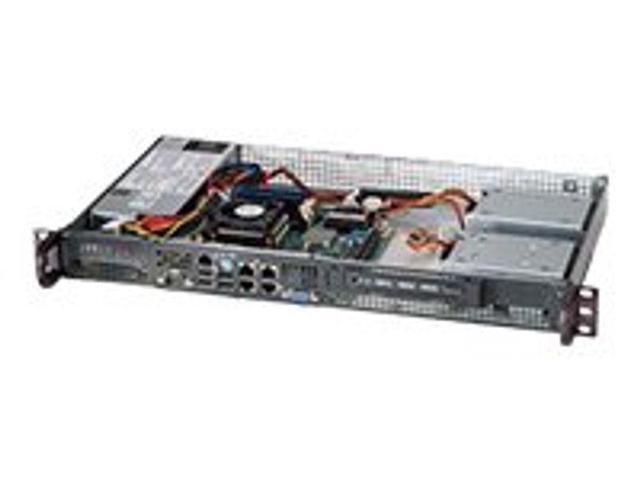 BLACK 1U MINI SC505 CHASSIS W/