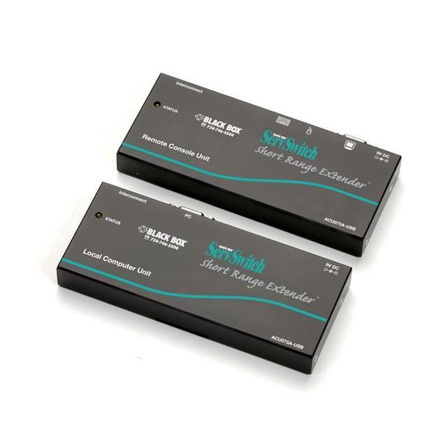 Black Box ACU075A-USB KVM Extender - Short-Range (75-ft ) VGA USB CATx