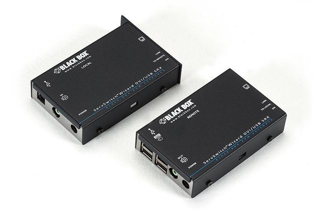 Black Box ACU5501A-R4 KVM Extender - DVI-D USB 2.0 Audio Single-Access CATx
