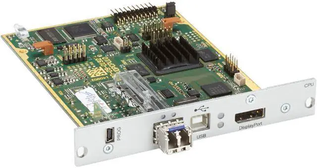 Black Box ACX2MT-DPHS-SM DKM FX Modular KVM Extender Transmitter Interface Card - 4K30 DisplayPort 1.1 USB-HID HS Single-Mode Fiber
