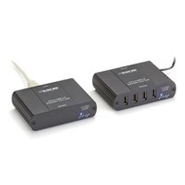 Black Box EMD100USB Emerald KVM-over-IP Switchable Extender - LAN 4-Port 100m
