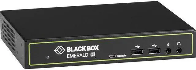 Black Box EMD2000PE-R-P KVM Extender Receiver with Virtual Machine Access - Single-Monitor PoE DVI-D V-USB 2.0 Audio