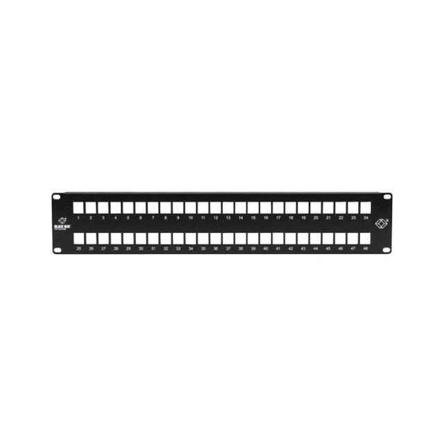 Black Box GigaStation2 High-Density Multimedia Patch Panel 48-Port 2U