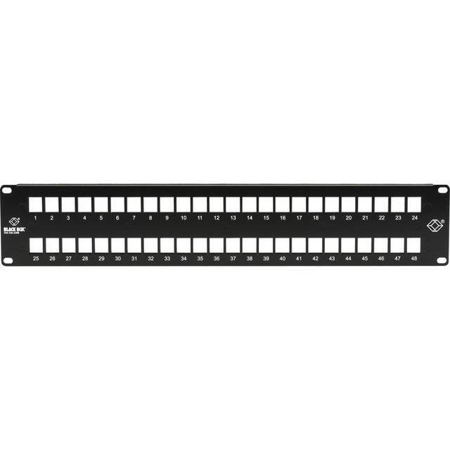 Black Box GigaStation2 High-Density Multimedia Patch Panel 48-Port 2U