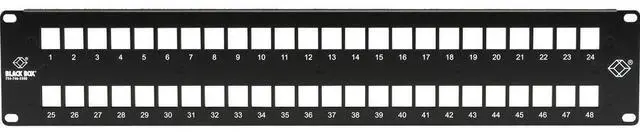 Black Box GigaStation2 High-Density Multimedia Patch Panel 48-Port 2U