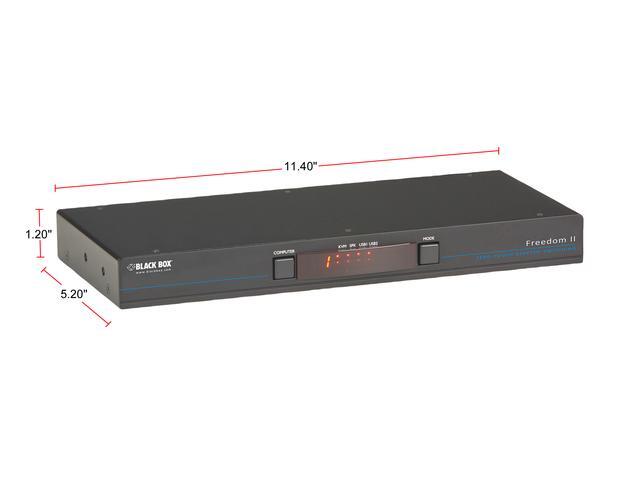 Black Box KV0004A-R2 KM Switch With Glide & Switch Mouse Switching - 4-Port