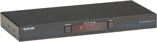 Black Box KV0004A-R2 KM Switch with Glide & Switch Mouse Switching - 4-Port