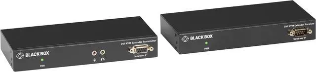 Black Box KVX Series KVM Extender Kit over CATx - DVI-D USB 2.0 Serial Audio Local Video KVXLC-100-R2