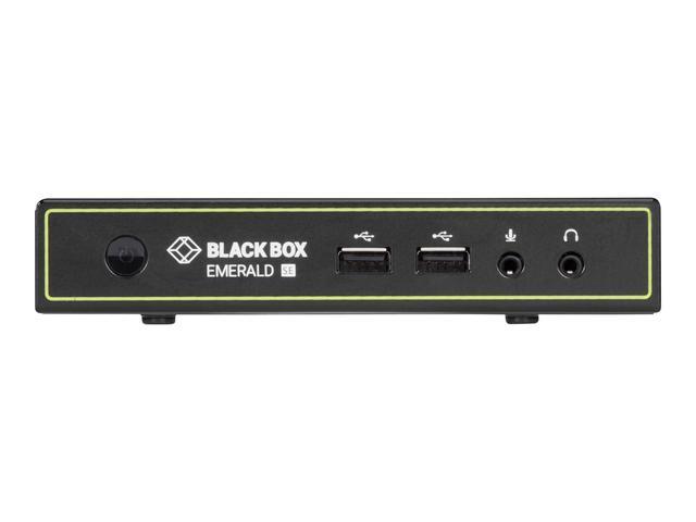 Black Box Network - Emd2000se-r Emerald Se Dvi Kvm-over-ip Matrix Switch Receiver - Single Head Full Hd Dvi Vusb 2.0 Serial Audio - 1 Computer(s) - 1 Remote User(s) - 426.51 Ft Range