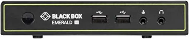 black box network - emd2000se-r emerald se dvi kvm-over-ip matrix switch receiver - single head full hd dvi vusb 2.0 serial audio - 1 computer(s) - 1 remote user(s) - 426.51 ft range