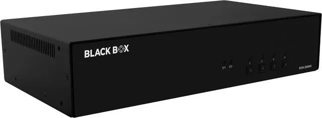 Black Box Network - KVS4-2004VX - Black Box Secure KVM Switch - DisplayPort - 4 Computer(s) - 2 Local User(s) - 3840 x 2160-11 x USB - 10 x DisplayPort - TAA Compliant