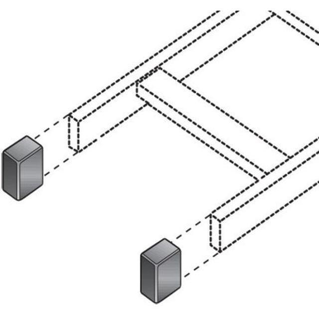 BLACK BOX NETWORK SERVICES - LADDER RACK END CAP KIT (2 CAPS)