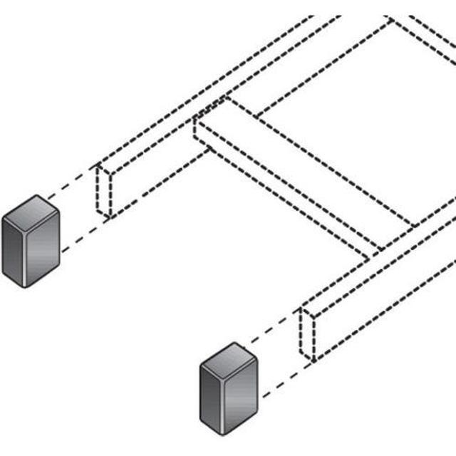 BLACK BOX NETWORK SERVICES - LADDER RACK END CAP KIT (2 CAPS)