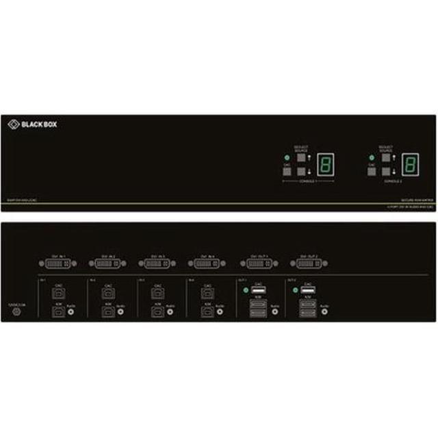 Black Box Secure KVM Matarix Switch NIAP 3.0 SS4PDVI4X2UCAC