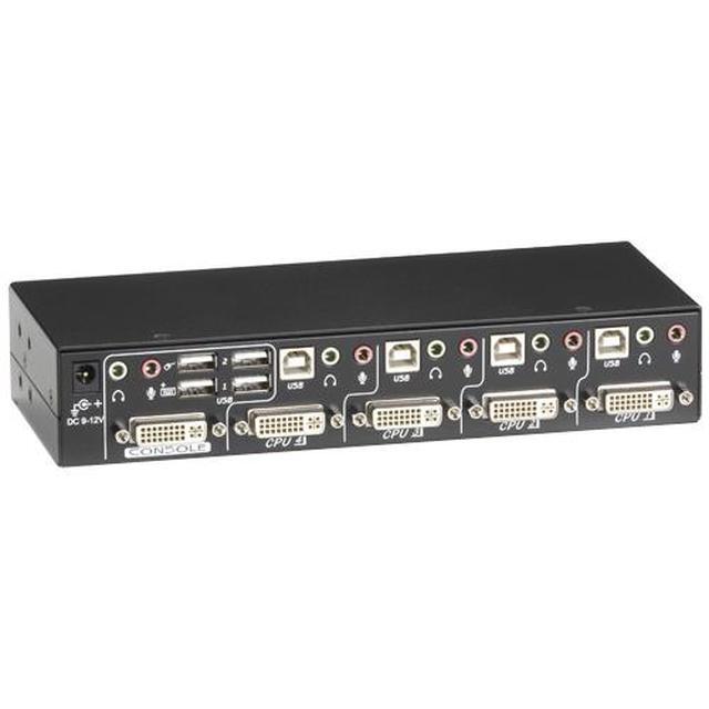 Black Box ServSwitch DT DVI 4-Port With Emulated USB Keyboard/Mouse