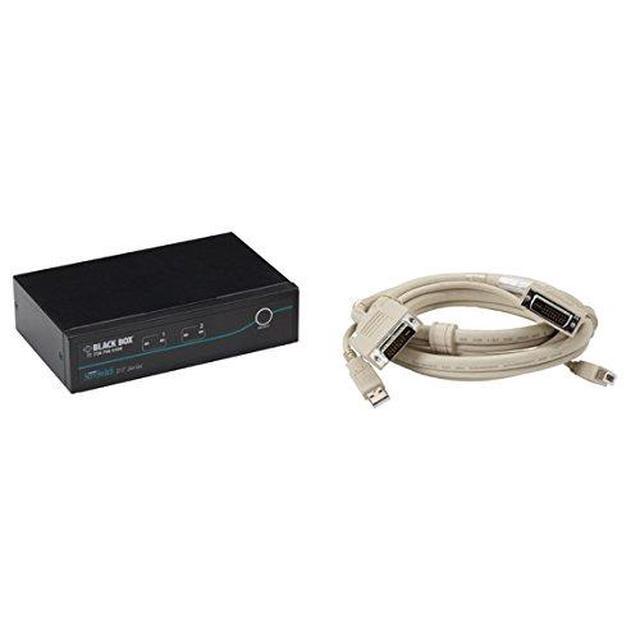 Black Box ServSwitch DT DVI 4-Port With Transparent USB 2.0 Kit