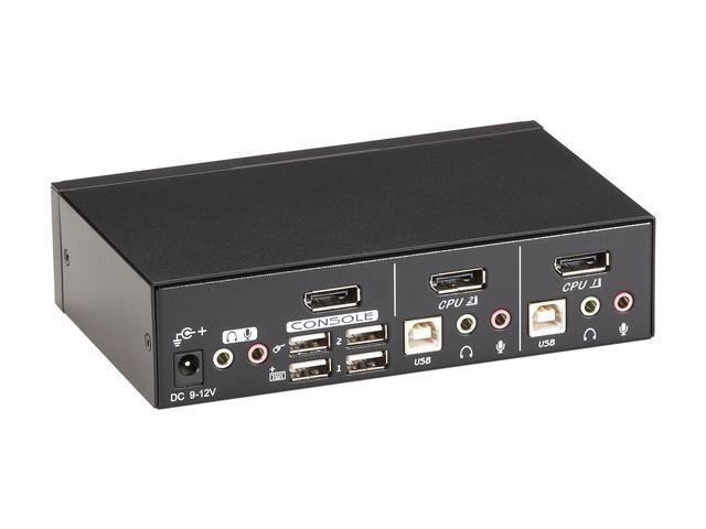 Black Box ServSwitch KVM Switch DT DisplayPort With USB And Audio 2-Port