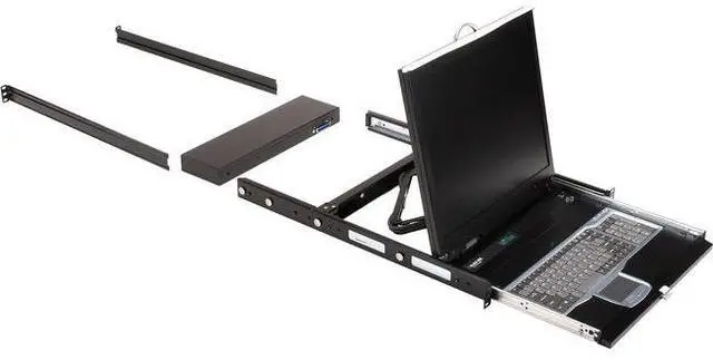 Black Box ServTray Complete 19" 8-Port KVM Switching Module USB PS/2 8 Computer