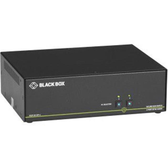 BLACK BOX SS2P-SH-DP-U SECURE KVM SWITCH NIAP 3.0 CERTIFIED - 2-PORT SINGLE-MONITOR DISPLAYPORT 4K30