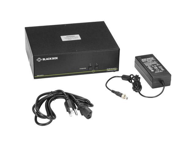 BLACK BOX SS2P-SH-DP-U SECURE KVM SWITCH NIAP 3.0 CERTIFIED - 2-PORT SINGLE-MONITOR DISPLAYPORT 4K30