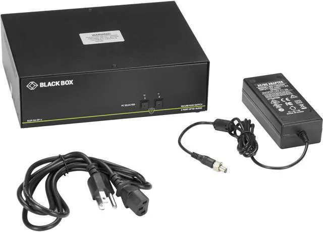 BLACK BOX SS2P-SH-DP-U SECURE KVM SWITCH NIAP 3.0 CERTIFIED - 2-PORT SINGLE-MONITOR DISPLAYPORT 4K30