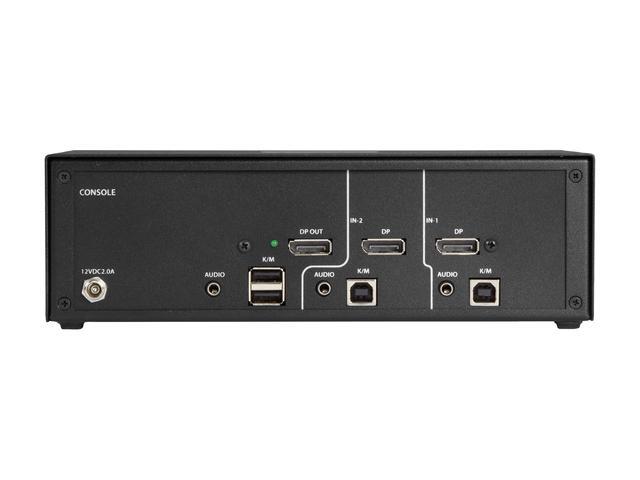 Black Box SS2P-SH-DP-U Secure NIAP 3.0 Single-Head 4K DisplayPort USB KVM Switch