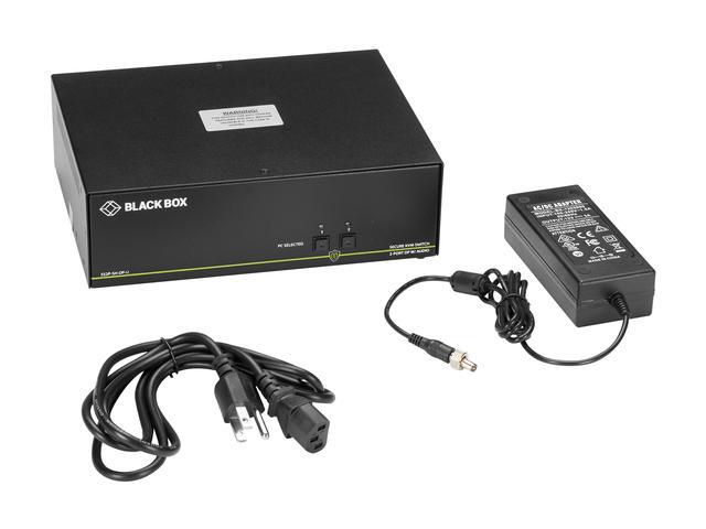 Black Box SS2P-SH-DP-U Secure NIAP 3.0 Single-Head 4K DisplayPort USB KVM Switch