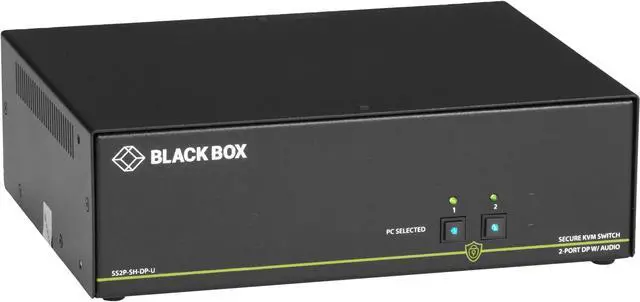 Black Box SS2P-SH-DP-U Secure NIAP 3.0 Single-Head 4K DisplayPort USB KVM Switch