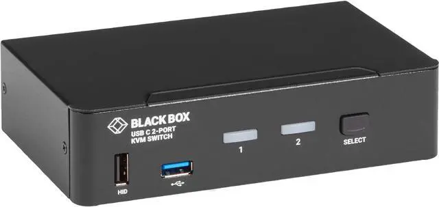 Black Box USB-C 4K KVM Switch 2-Port