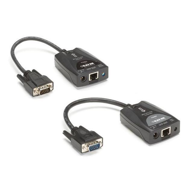 Black Box VX-VGA520-K Mini CATx VGA Extender Kit With Video Equalization Adjustment