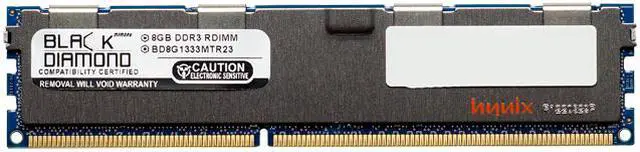 Black Diamond Server Memory 8GB 240-Pin DDR3 SDRAM ECC Registered DDR3 1333 (PC3 10600) Model BD8G1333MTR23