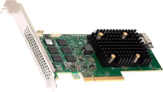 BROADCOM 05-50077-01 PCI-Express 4.0 x8 PCI-Express MegaRAID 9560-8i RAID Controller Card