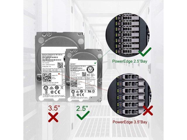 BUCIER 2.5 SAS SATA Hard Drive Tray Caddy 4Pack Compatible With For G176J PowerEdge R610 T610 R620 R710 T710 R720 R815 R820