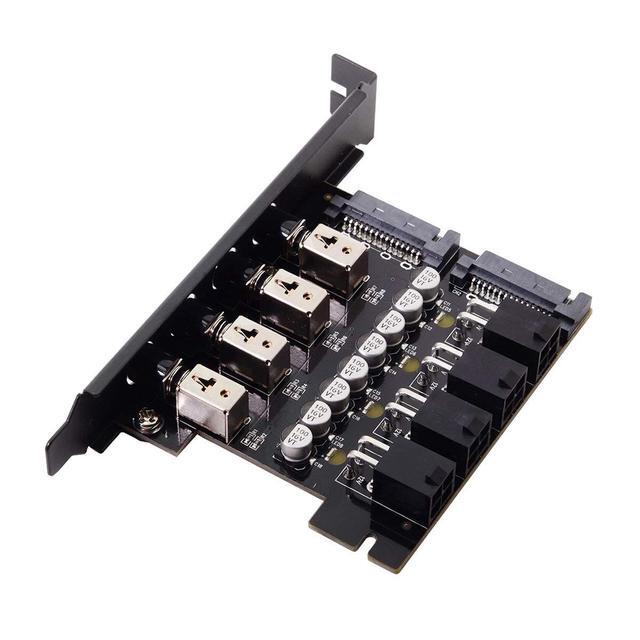 BUCIER 4 SATA Hard Disk Control System Intelligent Control Management System HDD SSD Power Switch With PCI Bracket