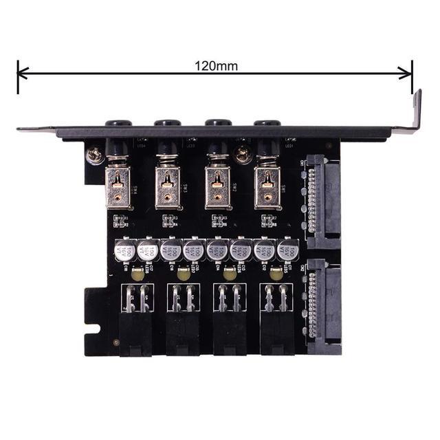 BUCIER 4 SATA Hard Disk Control System Intelligent Control Management System HDD SSD Power Switch With PCI Bracket
