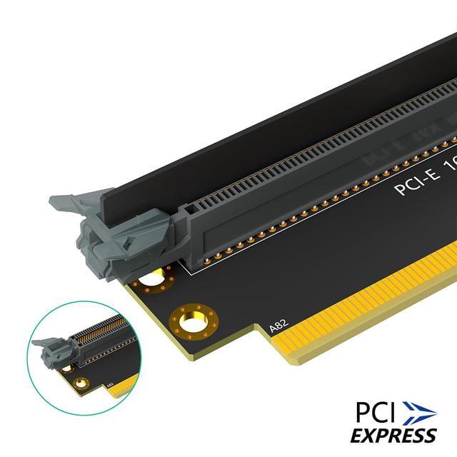 BUCIER PCI-e 16X 3.0 90 Degree Reverse Male To Female Riser Card For 2U Server (Installation Direction Towards CPU)