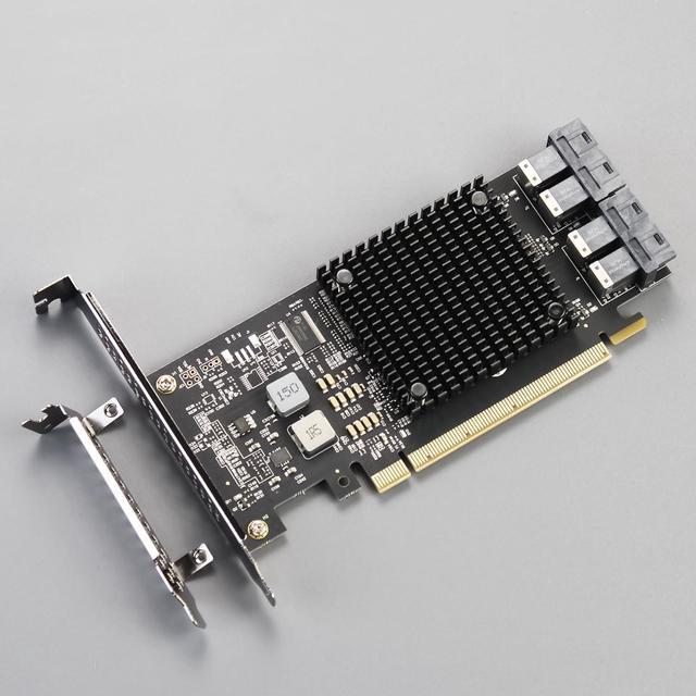 BUCIER ST583 4-Port SFF-8643 To PCIE 3.0 X16 Adapter Card With PEX8747 Controller For High-Density U.2/U.3/M.2 NVMe RAID Storage Solution