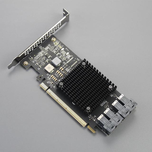 BUCIER ST583 4-Port SFF-8643 To PCIE 3.0 X16 Adapter Card With PEX8747 Controller For High-Density U.2/U.3/M.2 NVMe RAID Storage Solution