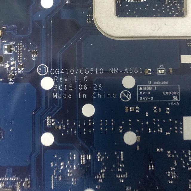 CG410/CG510 NM-A681 Mainboard Main Board For 100-15IBD B50-50 Laptop Motherboard With 3215U I3 I5 I7 CPU DDR3 (I7 CPU)